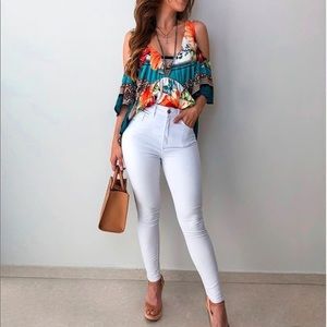 Michael Kors white skinny jeans size 10